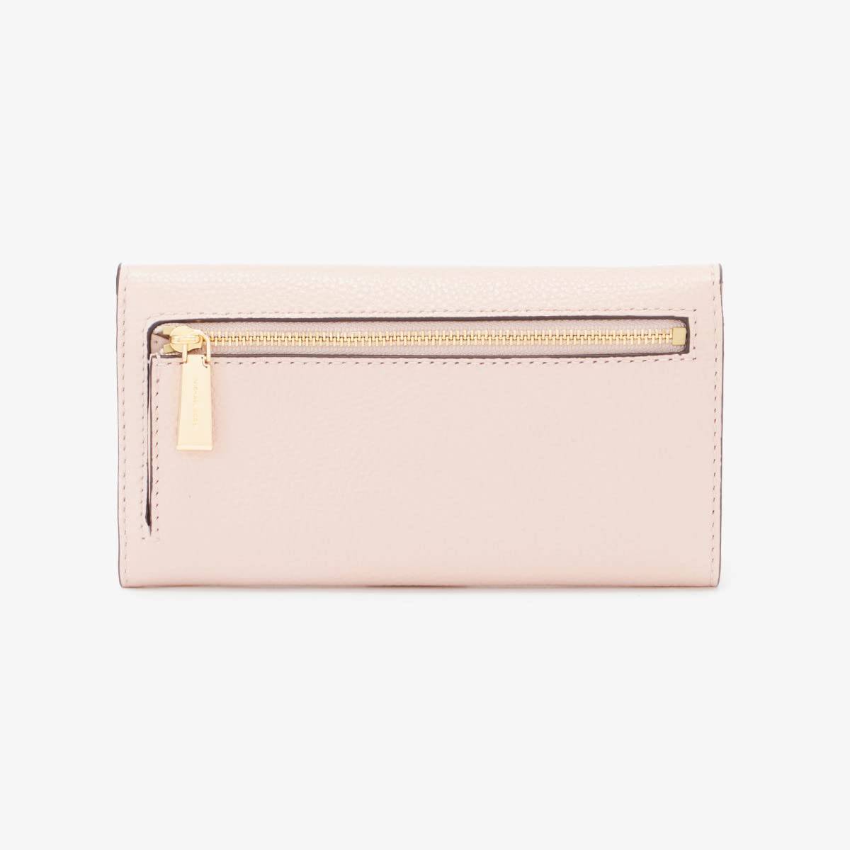 Michael Kors Pebbled Tri-Fold Wallet - Soft Pink