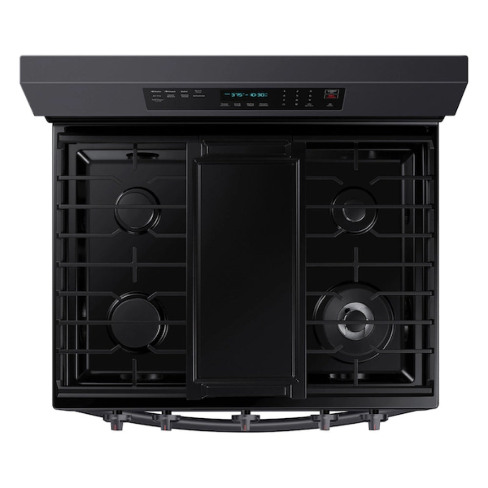 Samsung NX60A6711SG 6.0 cu. ft. Freestanding Smart Gas Range with 5 Sealed Burners - Black