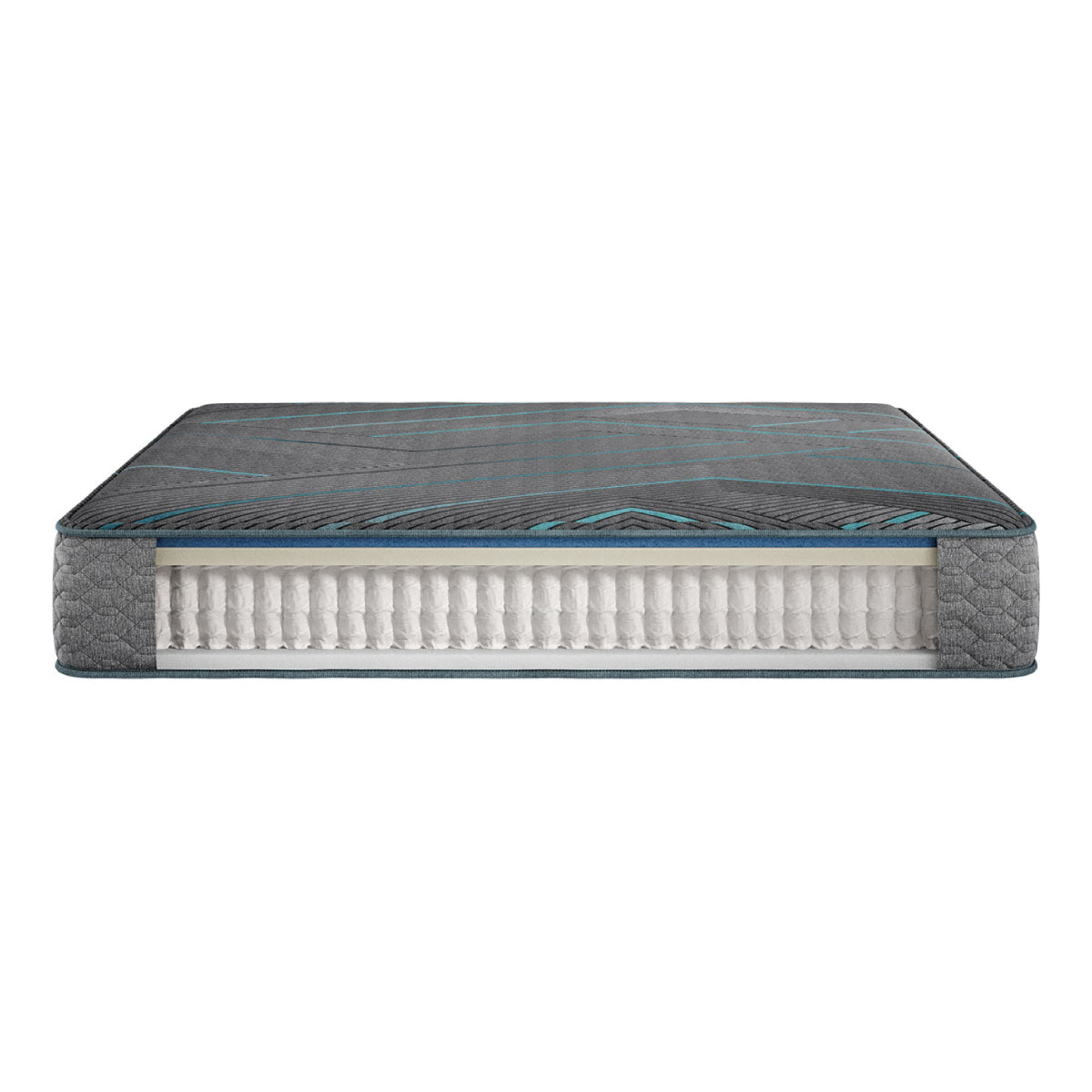 Beautyrest Level Two 12" Hybrid Medium Firm Mattress - Blue/Gray