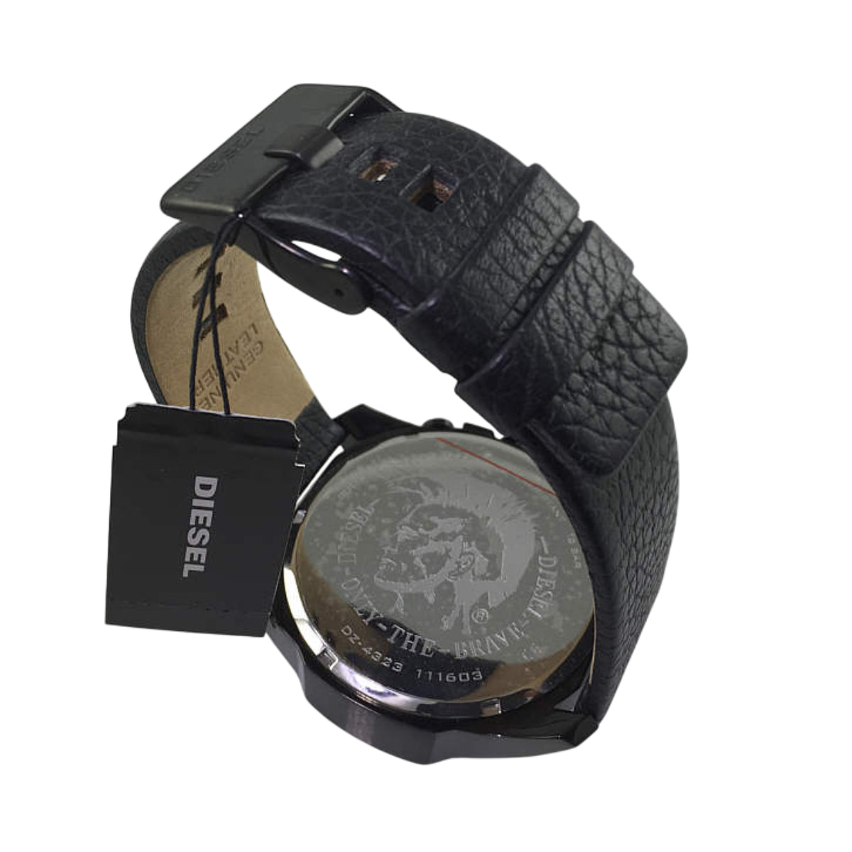 Diesel Mega Chief Men's 59mm Strap Watch - Black Iridescent Dial