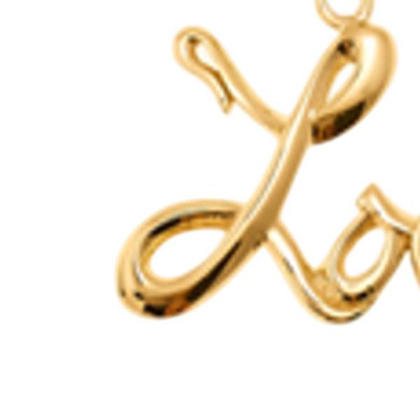 14K Yellow Gold "Love" Pendant