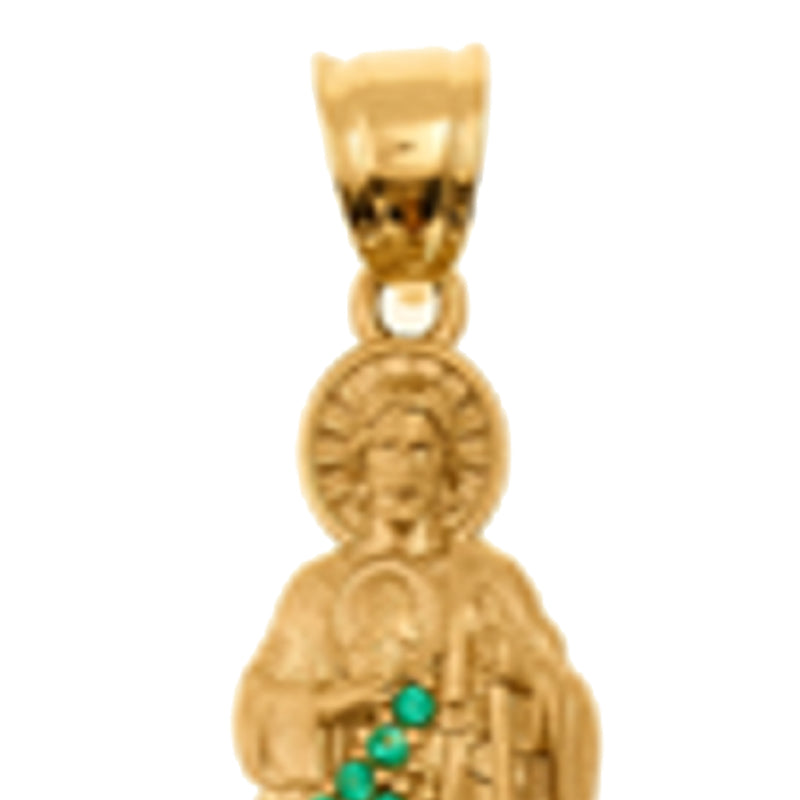 14K Yellow Gold Saint Jude Pendant