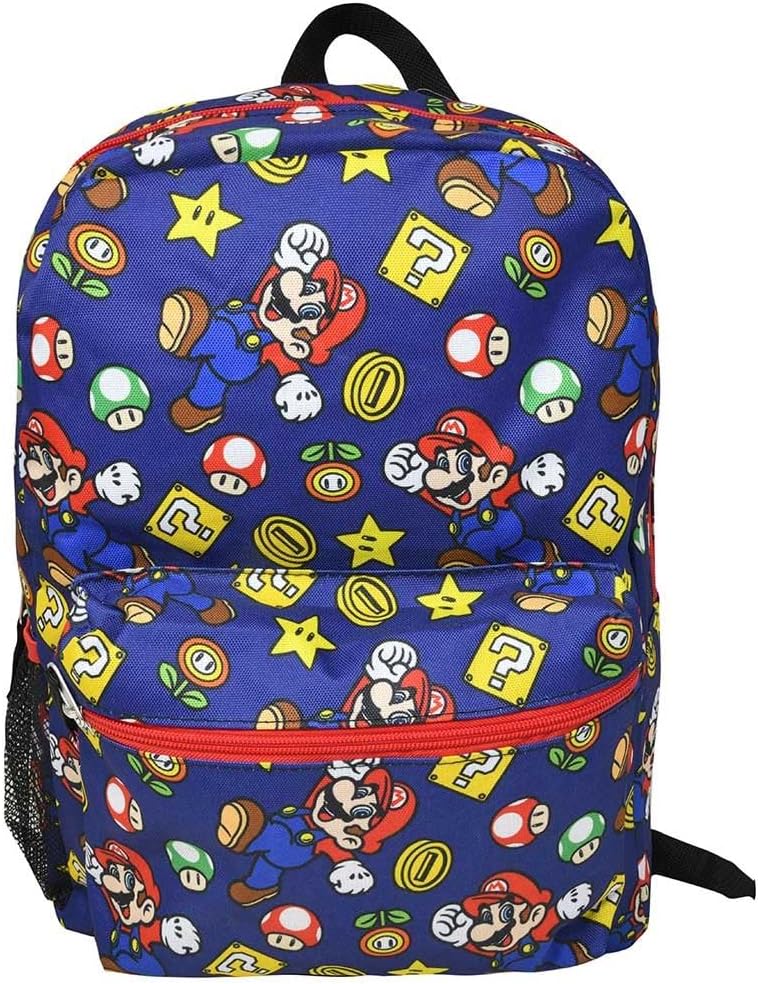 Mario 16" Print All Over Backpack