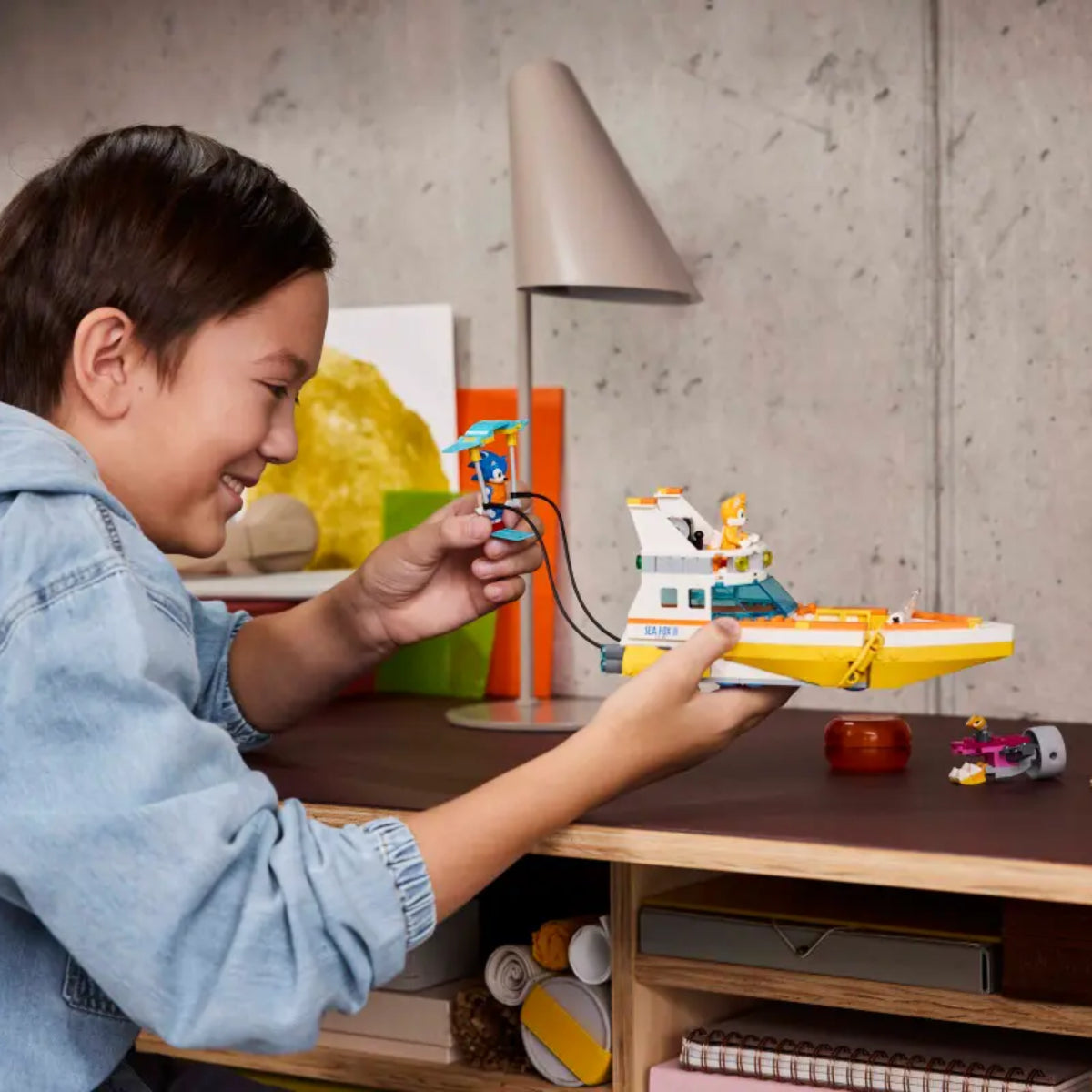 LEGO Sonic The Hedgehog Tails' Adventure Boat Building Toy Set (393-Pieces)