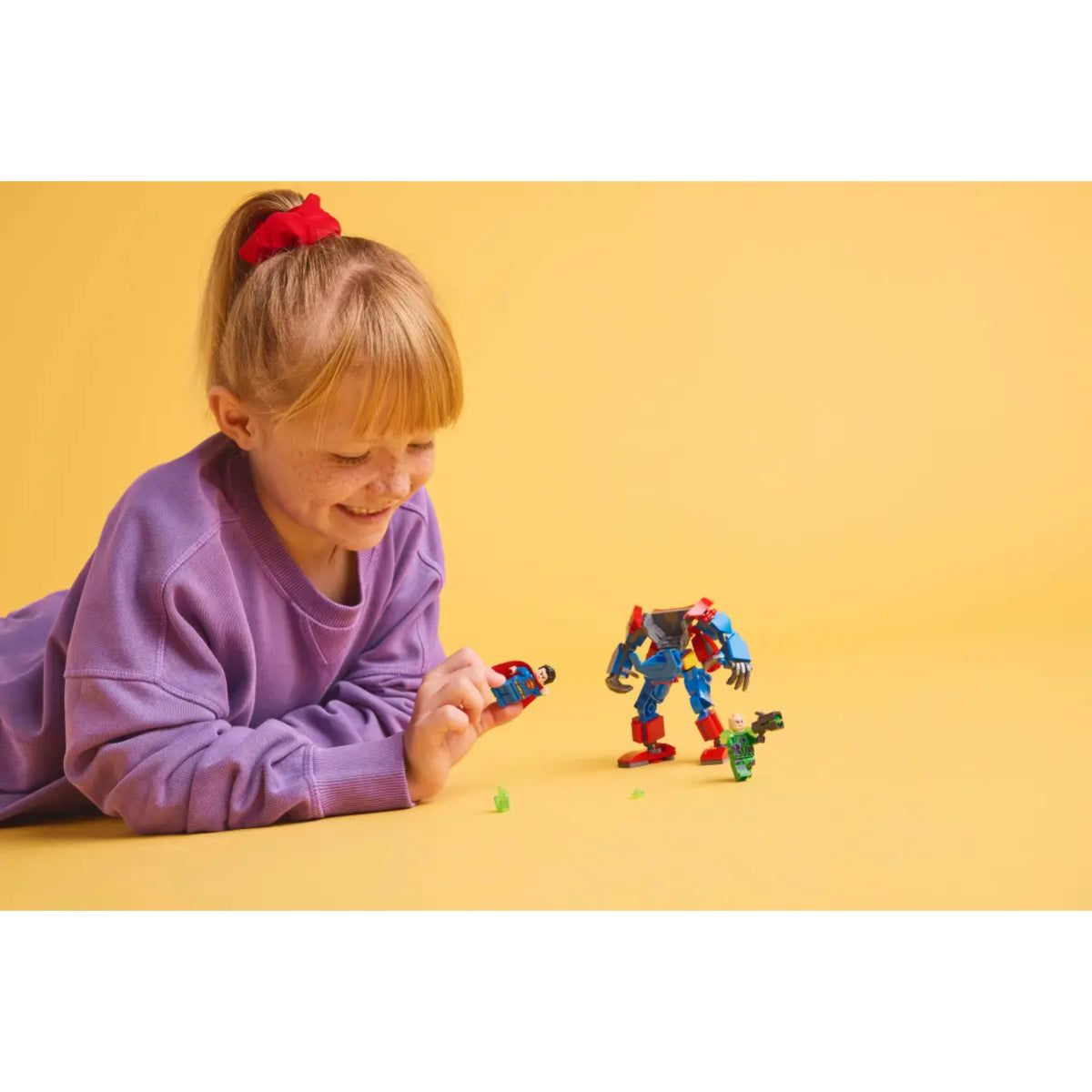 LEGO DC Superman Mech vs. Lex Luthor Action Figures Building Toy Set (120-Pieces)