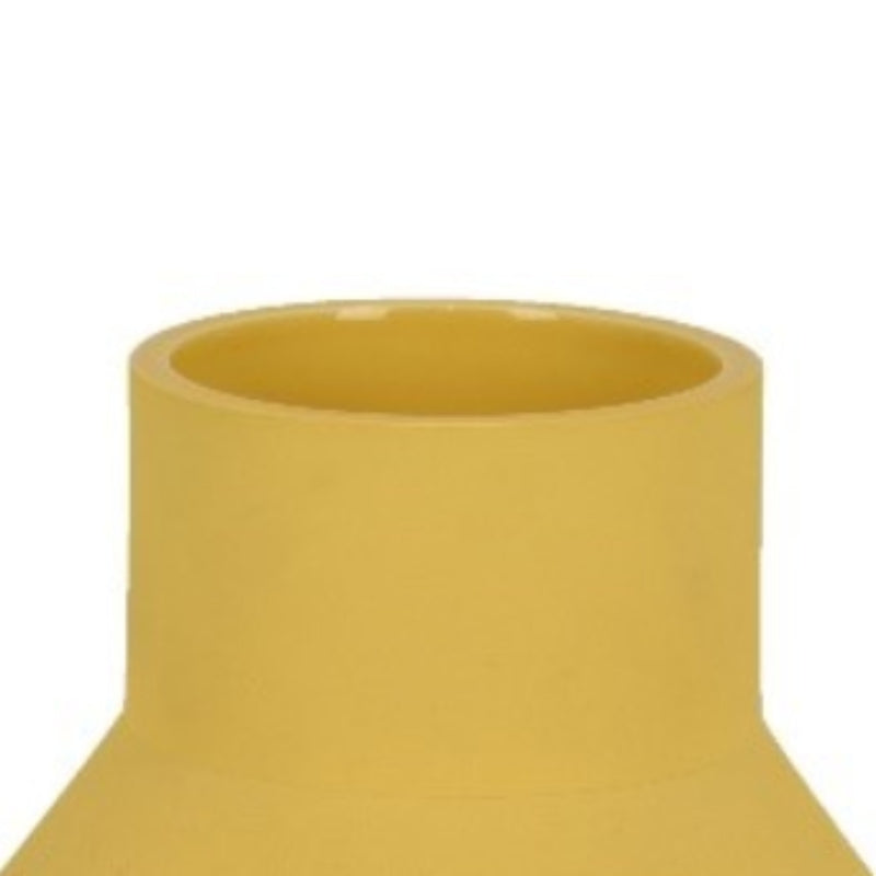 Three Hands 8" Geometric Vase - Mustard Yellow