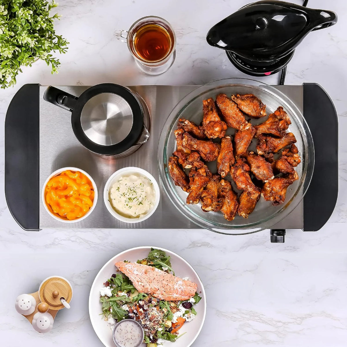 Ovente FW170S Electric Warming Tray - Silver