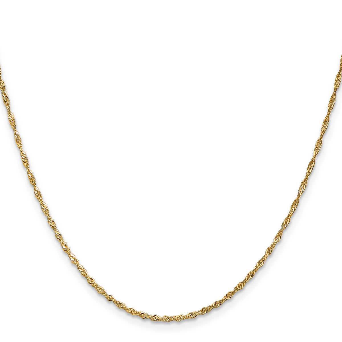 14K Yellow Gold Women's Singapore Chain