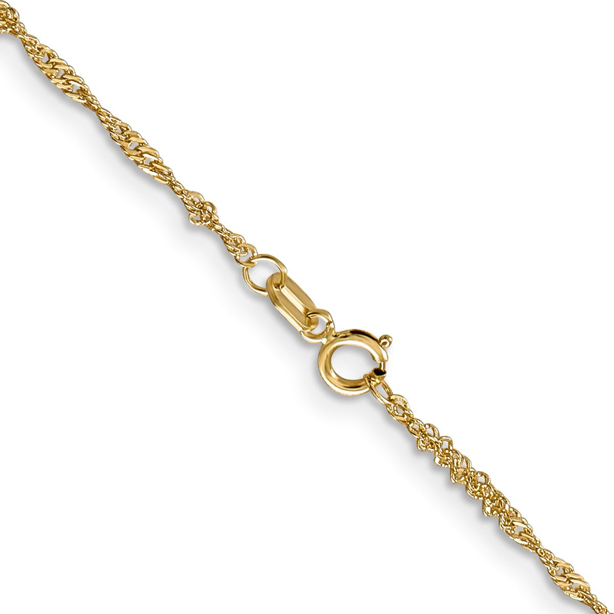 14K Yellow Gold Women's Singapore Chain