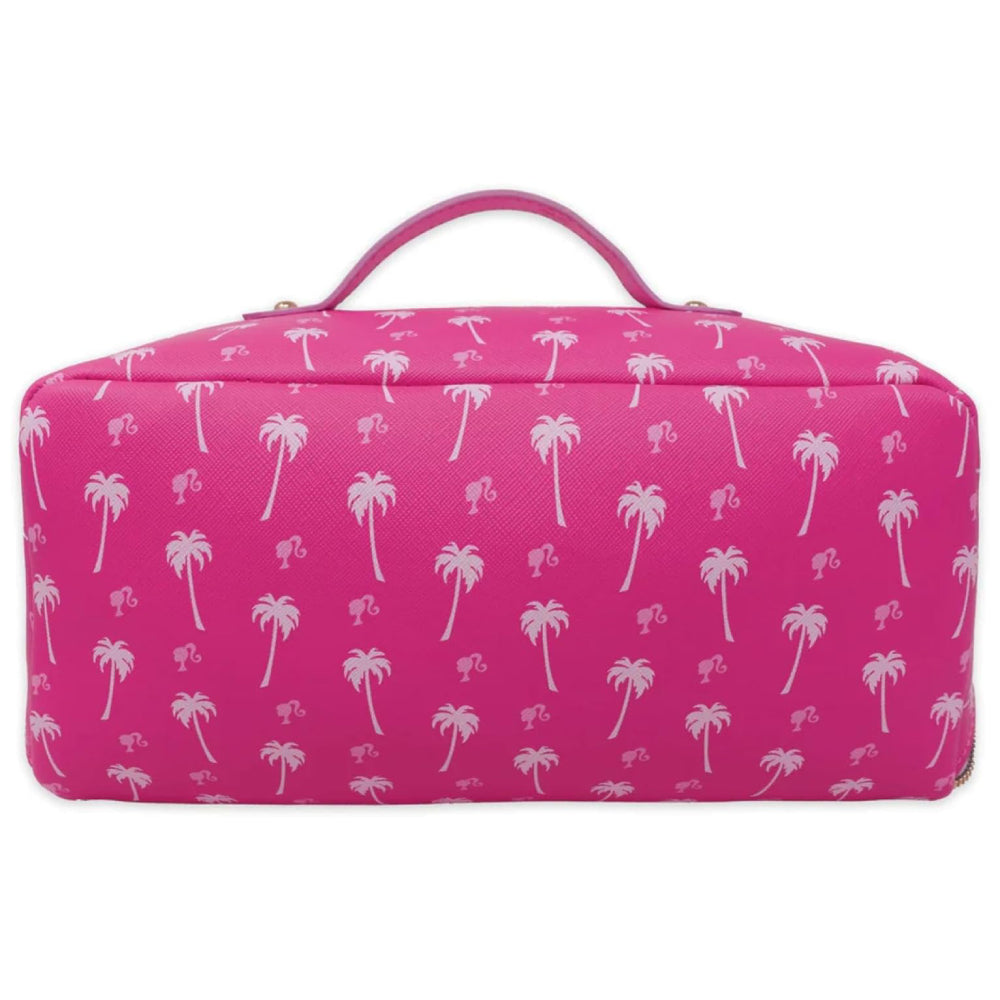 Impressions Vanity Barbie Unfold Travel Makeup Bag with Top Carrying Handle - Pink