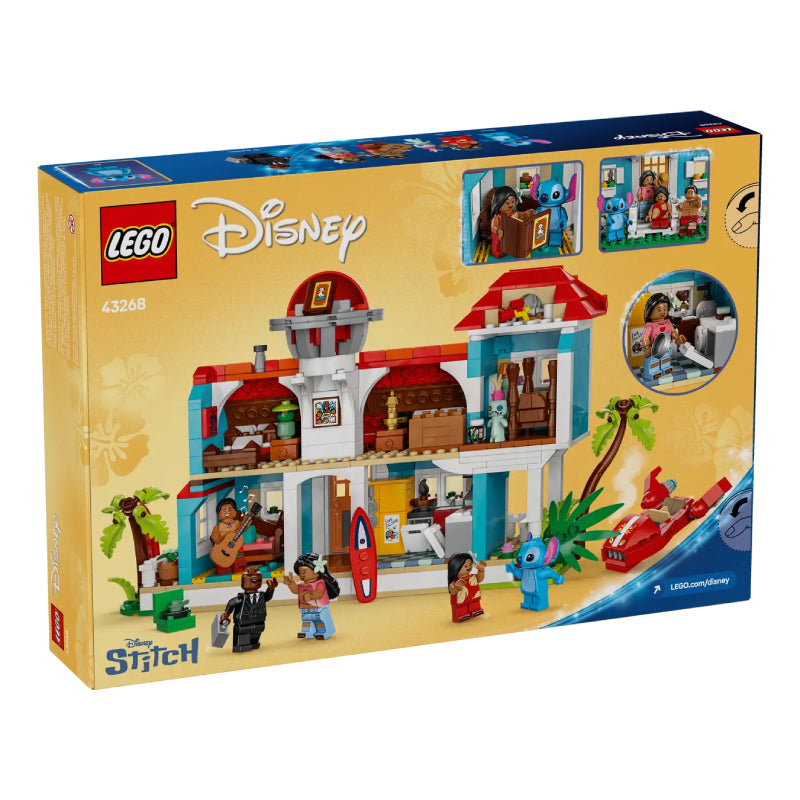 LEGO Disney Lilo and Stitch Beach House Building Toy Set (834-Piece)