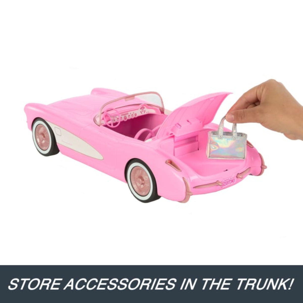 Hot Wheels Barbie The Movie Corvette with Remote Control - Pink