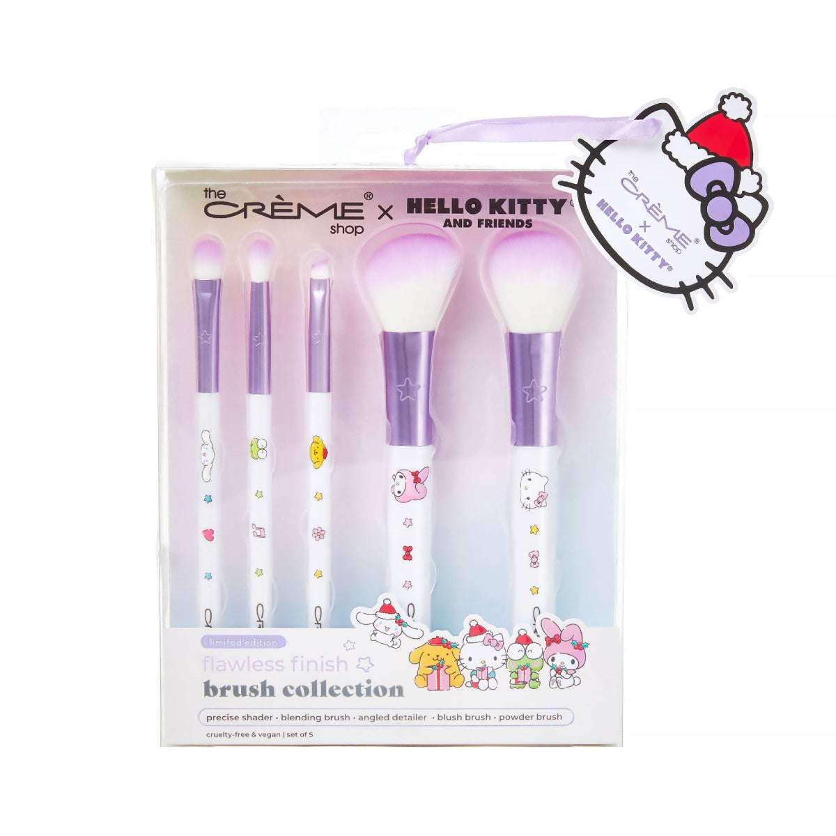 The Crème Shop x Hello Kitty Holiday Flawless Finish Brush Set (5-Pieces)