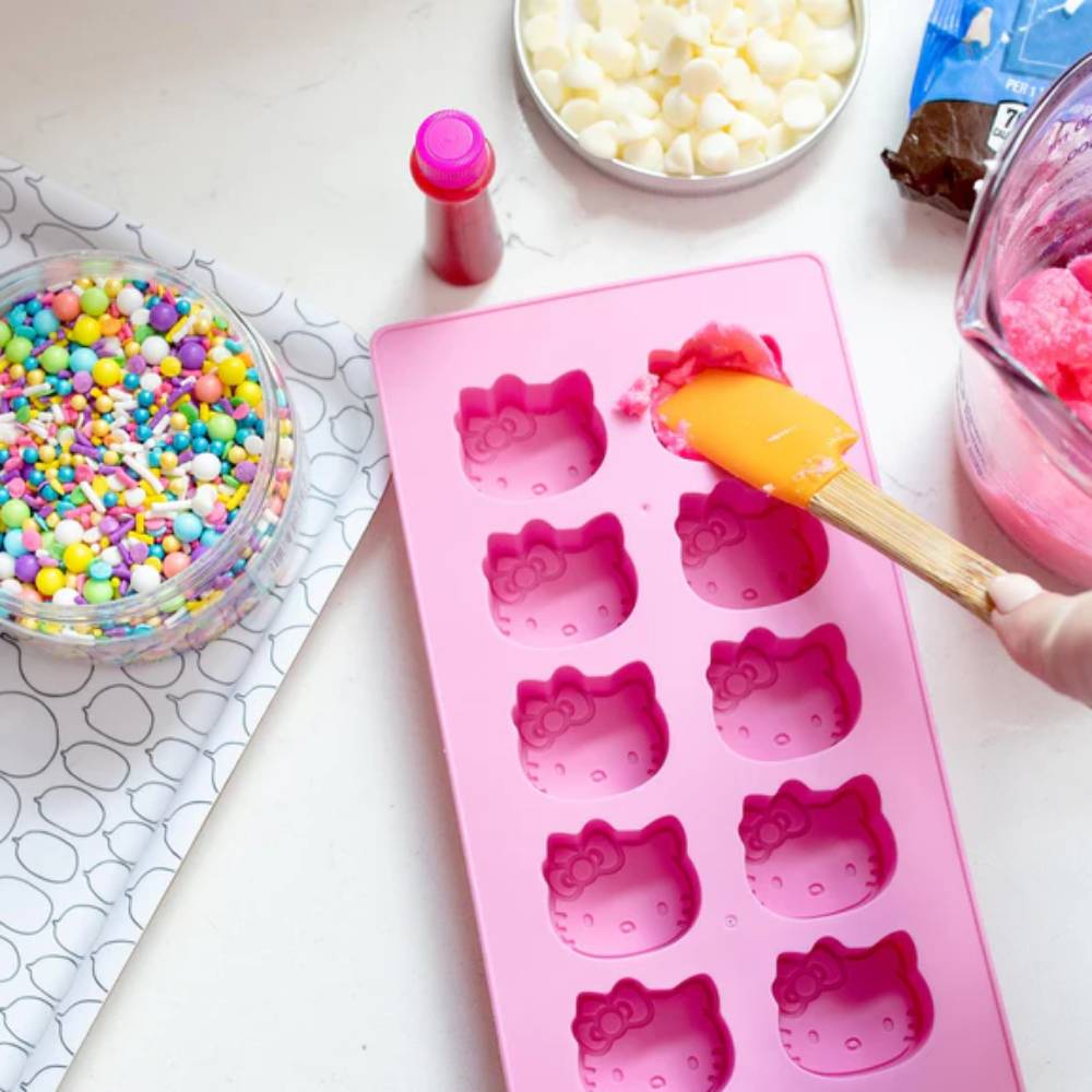 Sanrio Hello Kitty Silicone Mold Ice Cube Tray - Pink