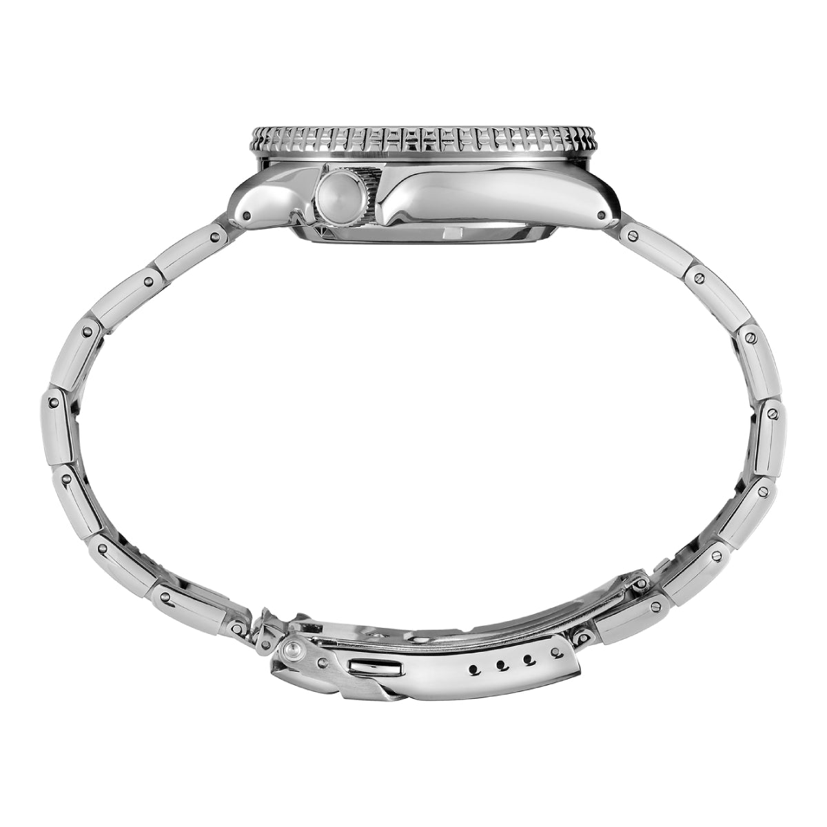 Seiko 5 Sports Men's 42.5mm Silver-Tone Bracelet Watch - Green Dial