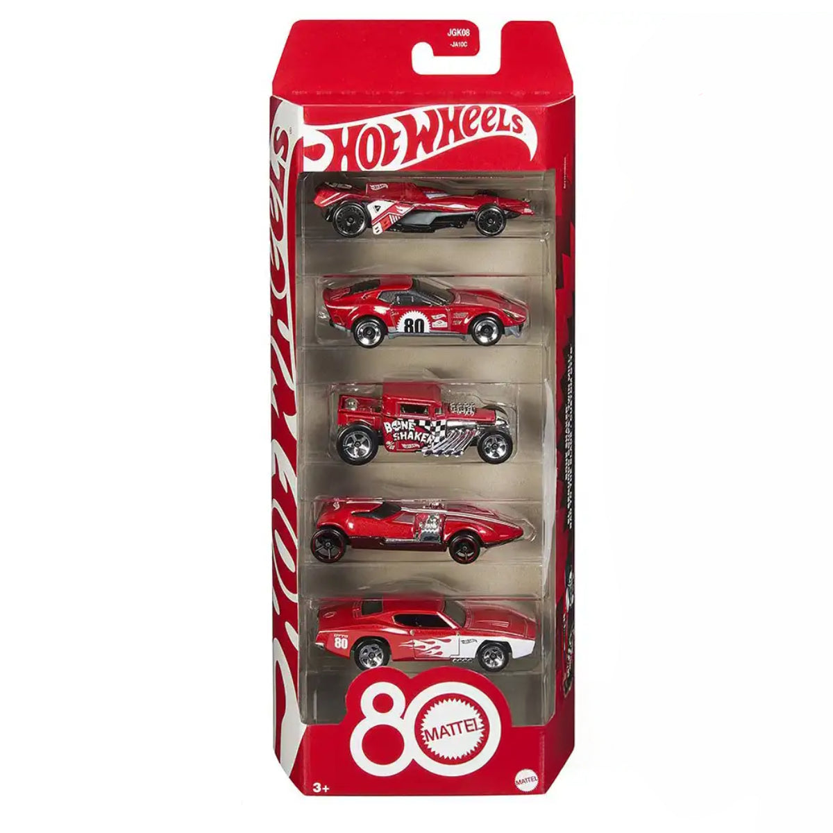 Hot Wheels 80th Anniversary Toy Set - Red