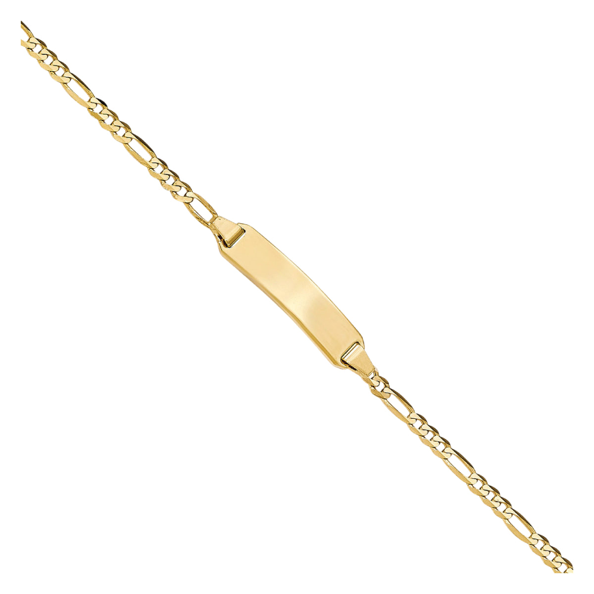 14K Yellow Gold 5.5" Figaro Link Chain Bracelet