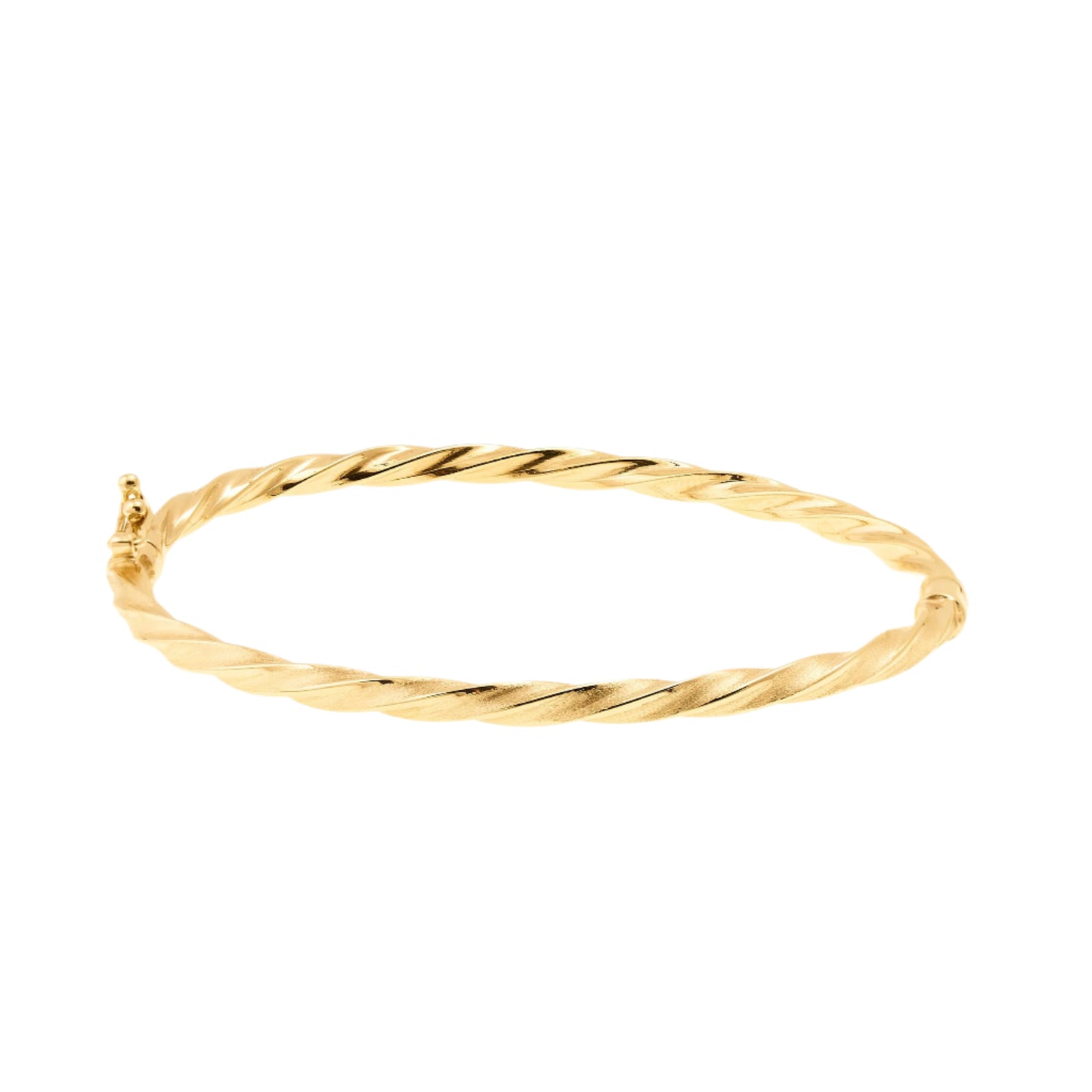 Gold Twist Bangle in 10K Yellow Gold