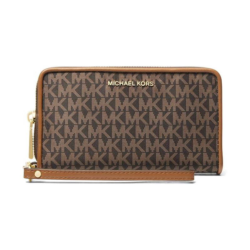 Michael Kors Jet Set Large Smartphone Wristlet Pouch - Brown/Acorn