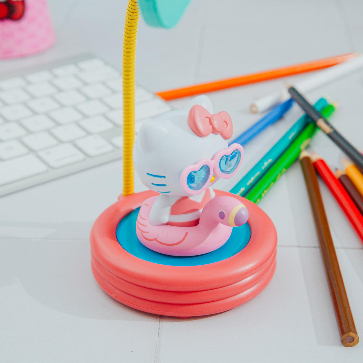 Sanrio Hello Kitty Pool Party 8" Mini Gooseneck Mood Light Figure