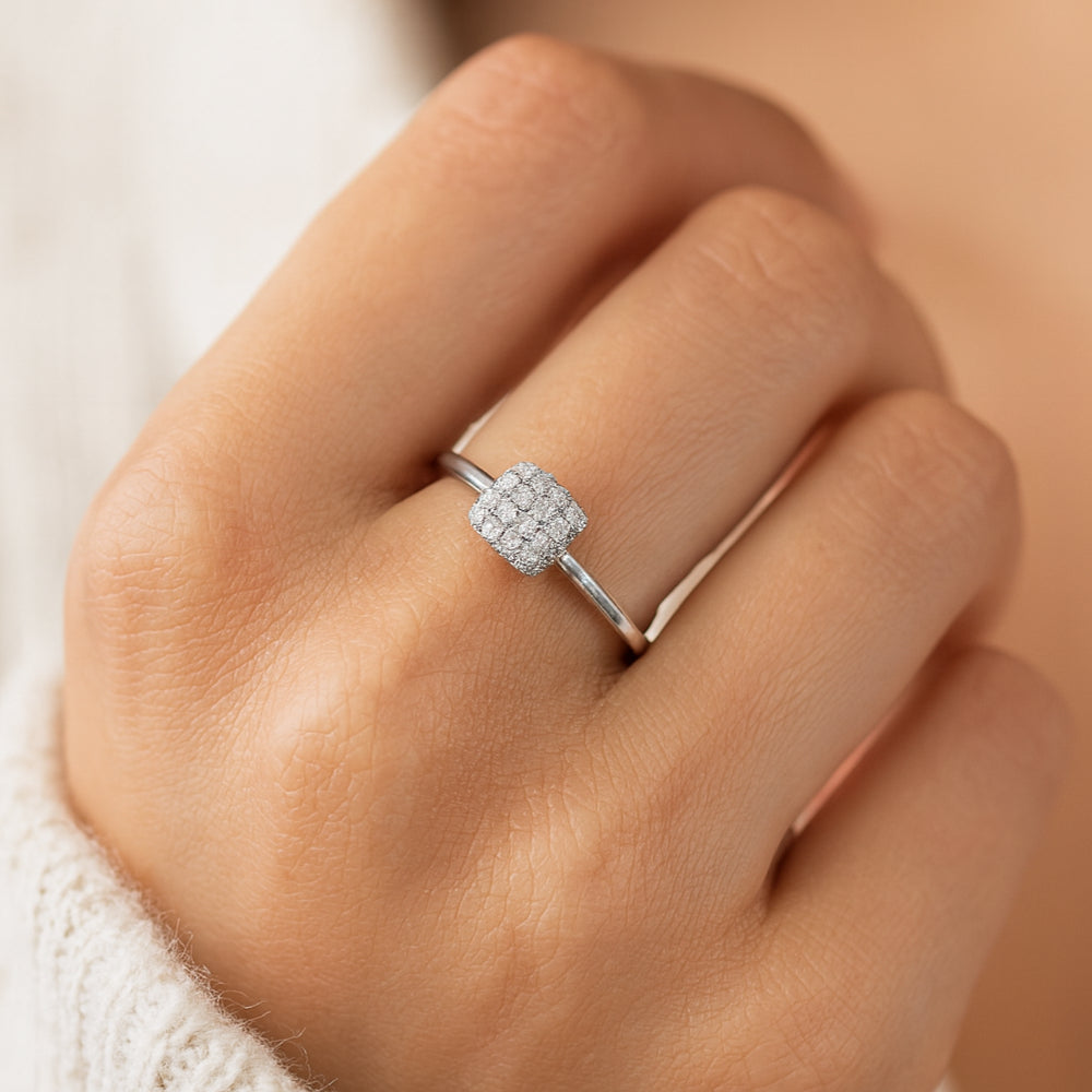 Shy Creation Kate 0.53 ct. Diamond Pave Ring - Size 7