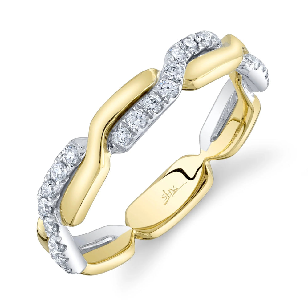Shy Creation Kate 0.25 ct. Diamond Ring in 14K Two-Tone Gold - Size 7