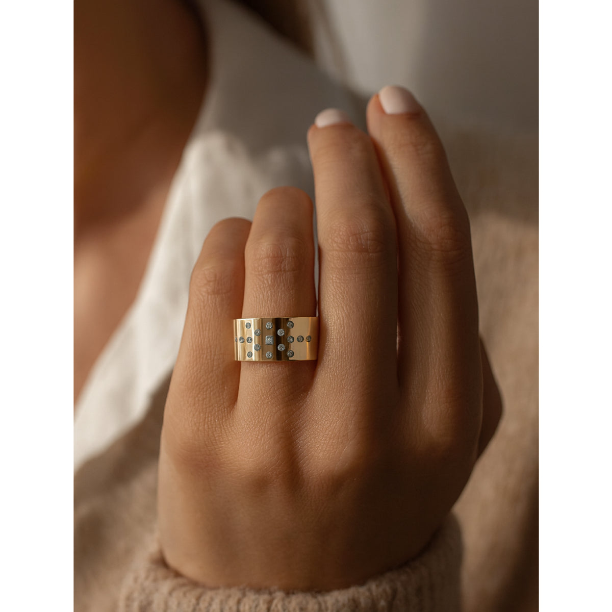 Shy Creation Kate Women's 0.31 ct. Diamond Princess Ring in 14K Yellow Gold - Size 7