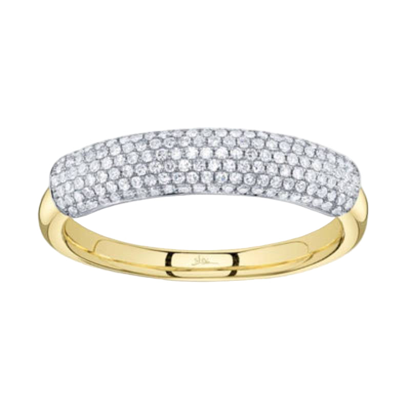 Shy Creation Kate 0.37 ct. Diamond Band in 14K Two Tone Yellow Gold