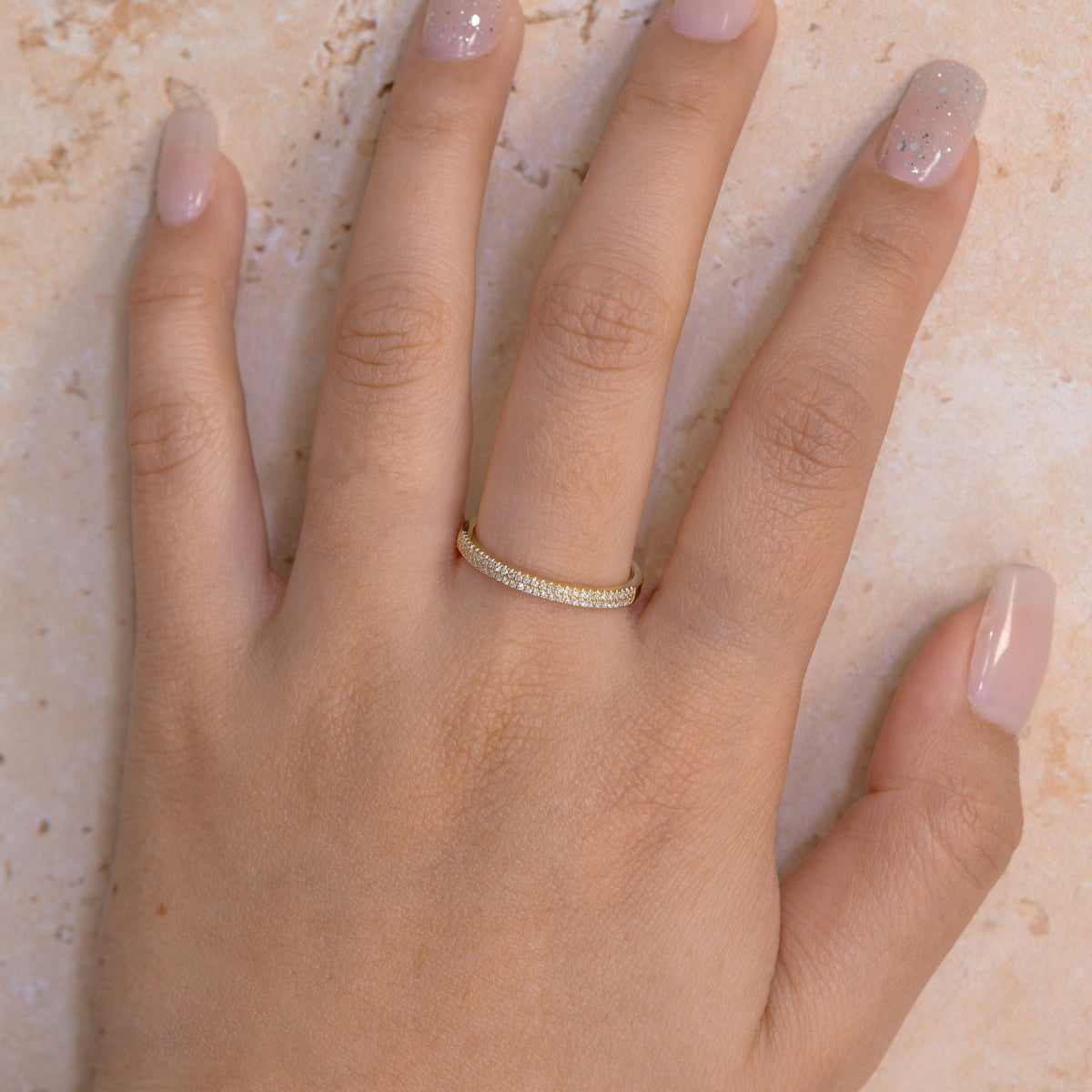 Shy Creation Kate Women's 0.12 ct. Diamond Band - Size 7