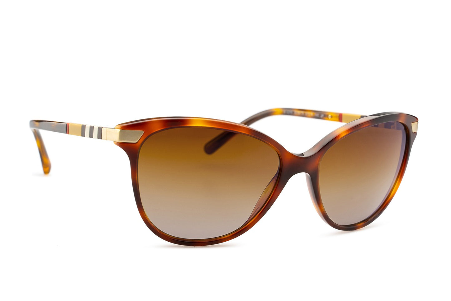 Burberry Women's Cat Eye Sunglasses 0BE4216- Dark Havana/ Brown Gradient - Curacao
