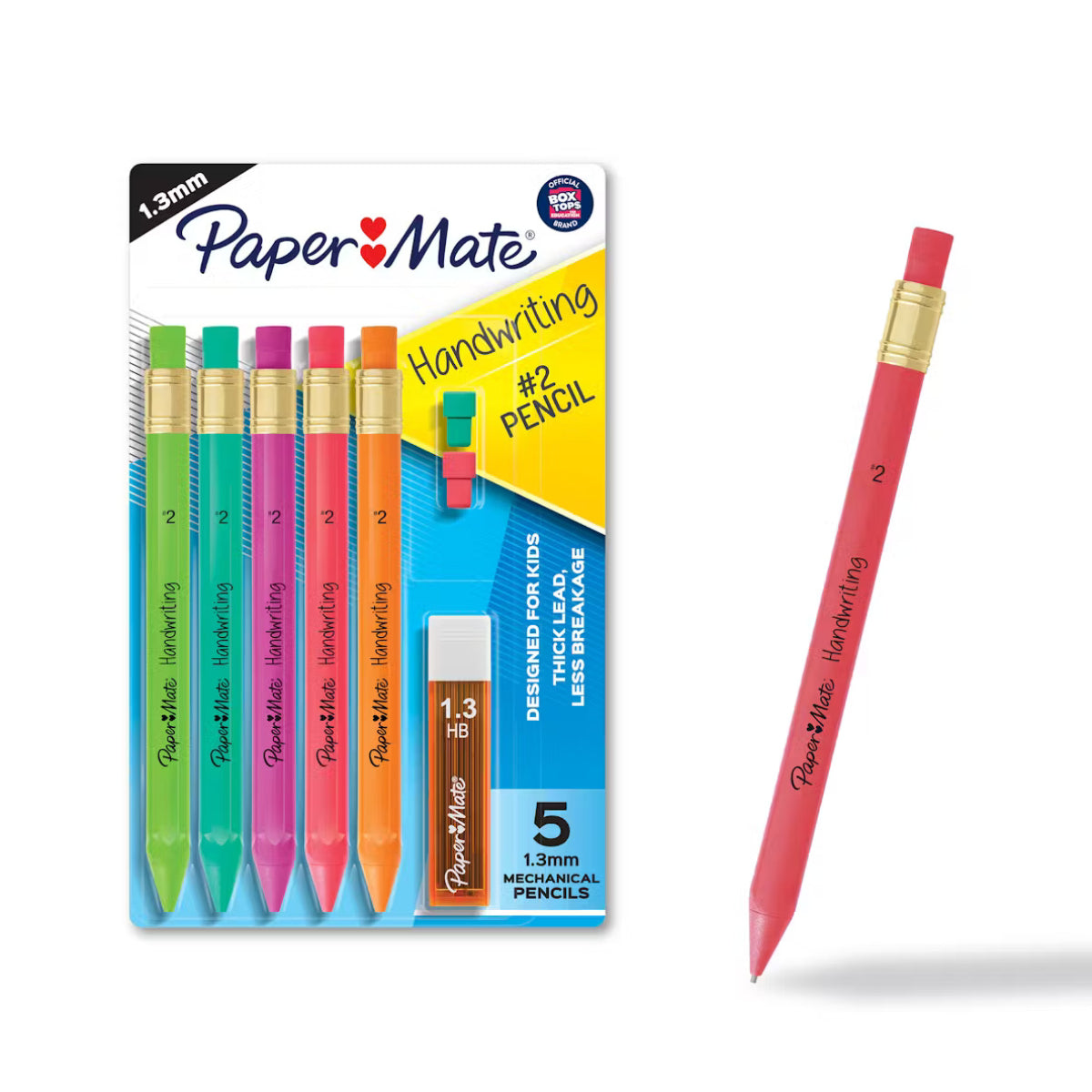 Paper Mate Handwriting Triangular 1.3mm Mechanical Pencil Set (5 Count)
