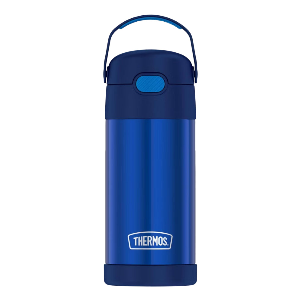 Thermos FUNtainer 12 oz Vacuum Insulated Stainless Steel Hydration Water Bottle with Straw