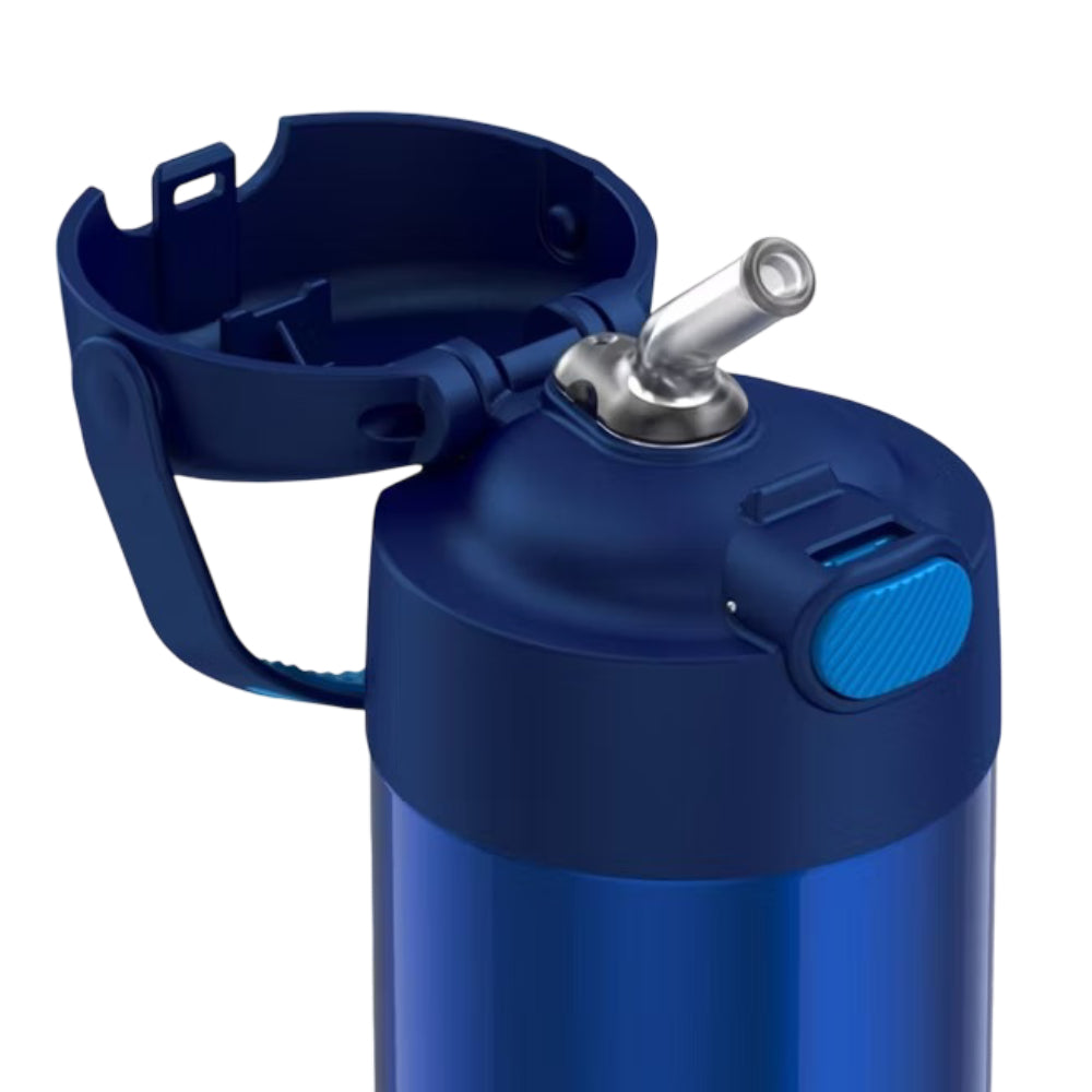 Thermos FUNtainer 12 oz Vacuum Insulated Stainless Steel Hydration Water Bottle with Straw