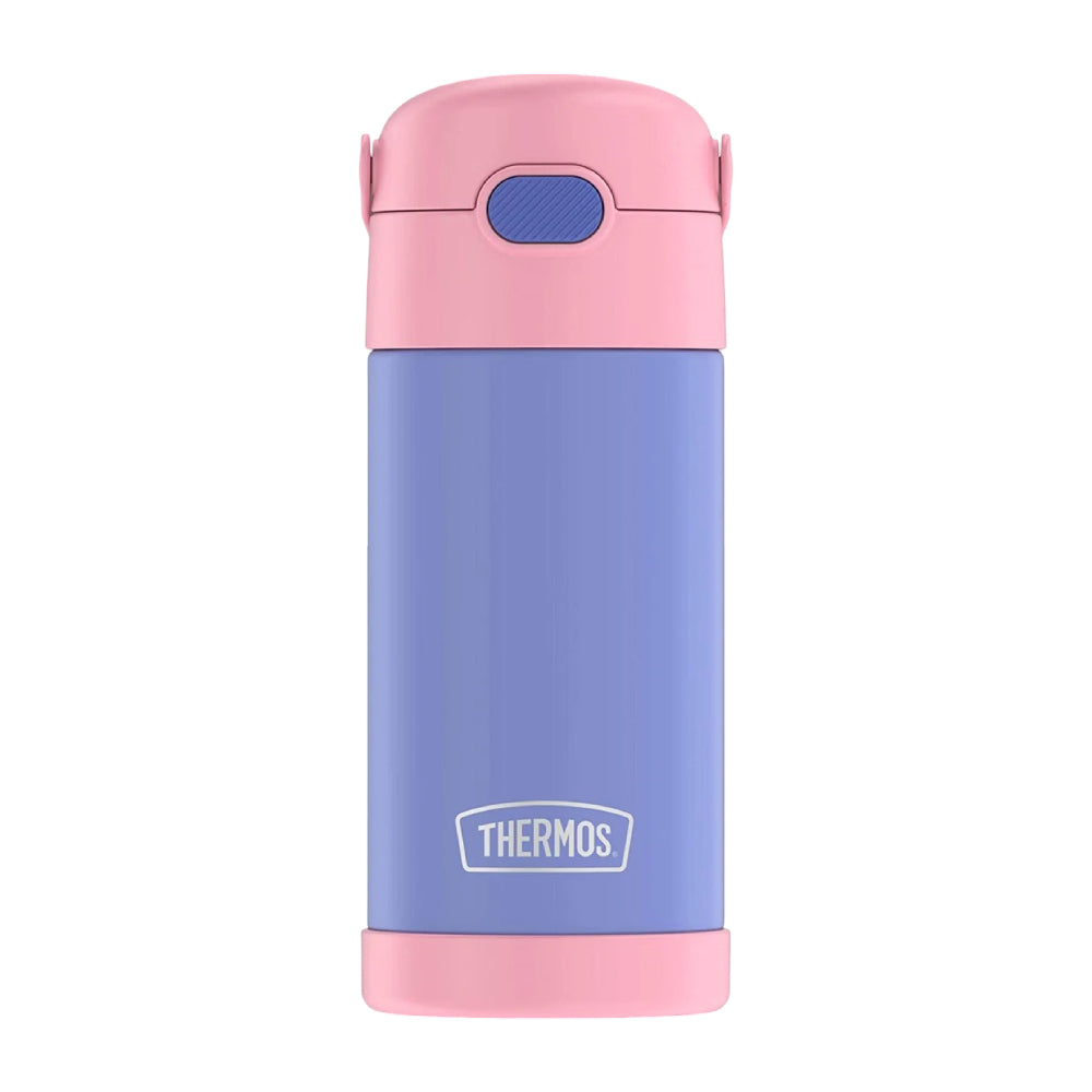 Thermos FUNtainer 12 oz Vacuum Insulated Stainless Steel Hydration Water Bottle with Straw