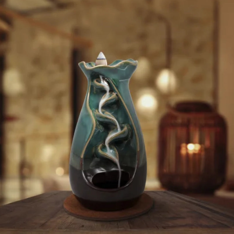 Trend Vision Tulip Cascading Incense Holder - Blue/Green
