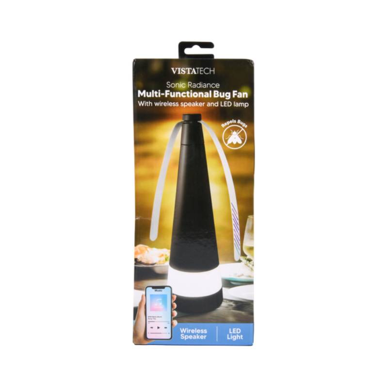 Vista Tech Sonic Radiance Multi Functional Bug Fan - Black/White