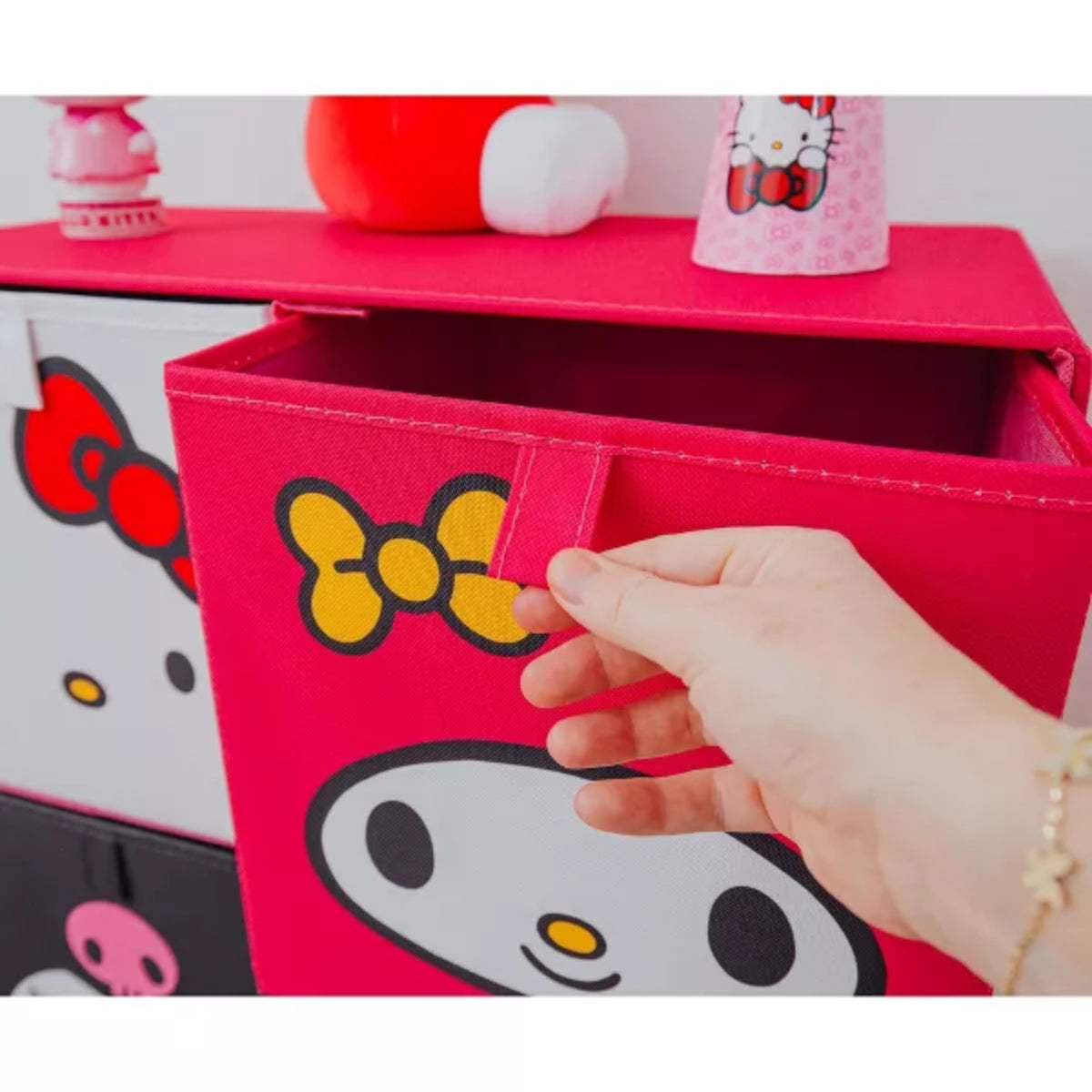 Hello Kitty and Friends 11" Foldable Storage Bin Set