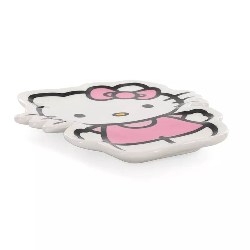 Sanrio Hello Kitty Sculpted Ceramic Trinket Tray - White/Pink