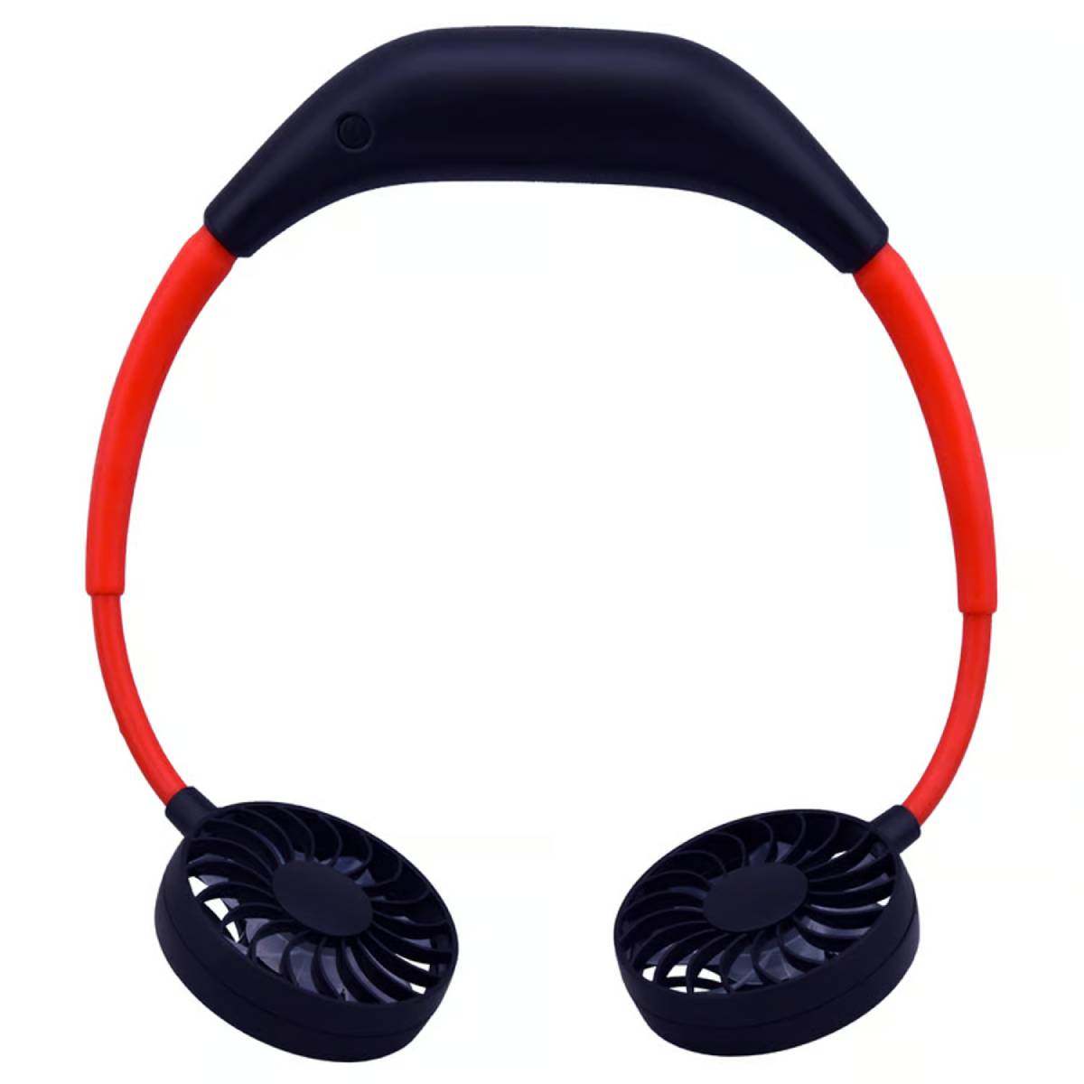Fantastic Fan Hands Free Neck Fan - Black/Red