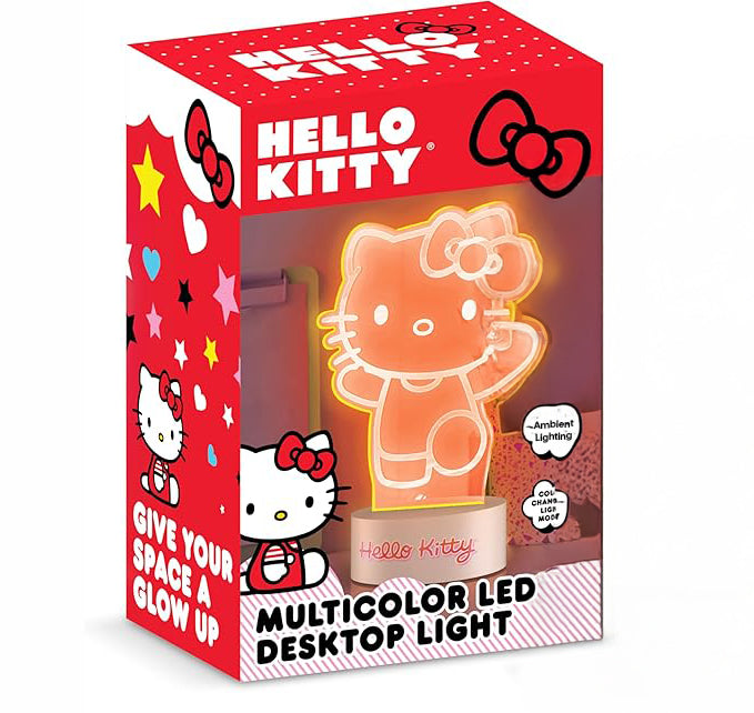 Hello Kitty LED Desktop Light with USB charging cable