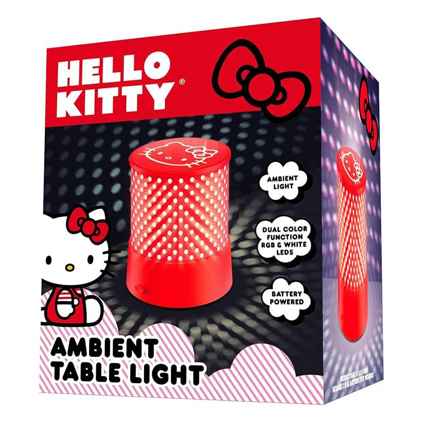Hello Kitty Ambient 6" LED Table Light - Red