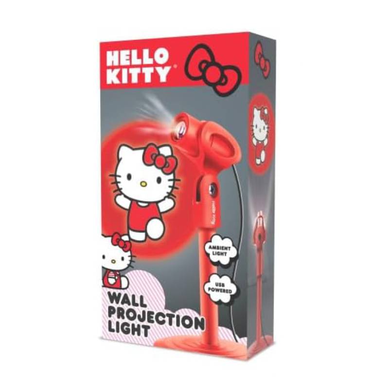 Hello Kitty LED Wall Projection Light - Red