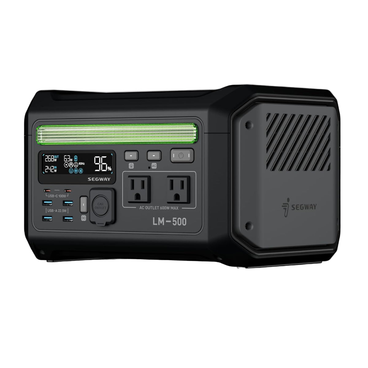 Segway Lumina 500 Portable Power Station - Black