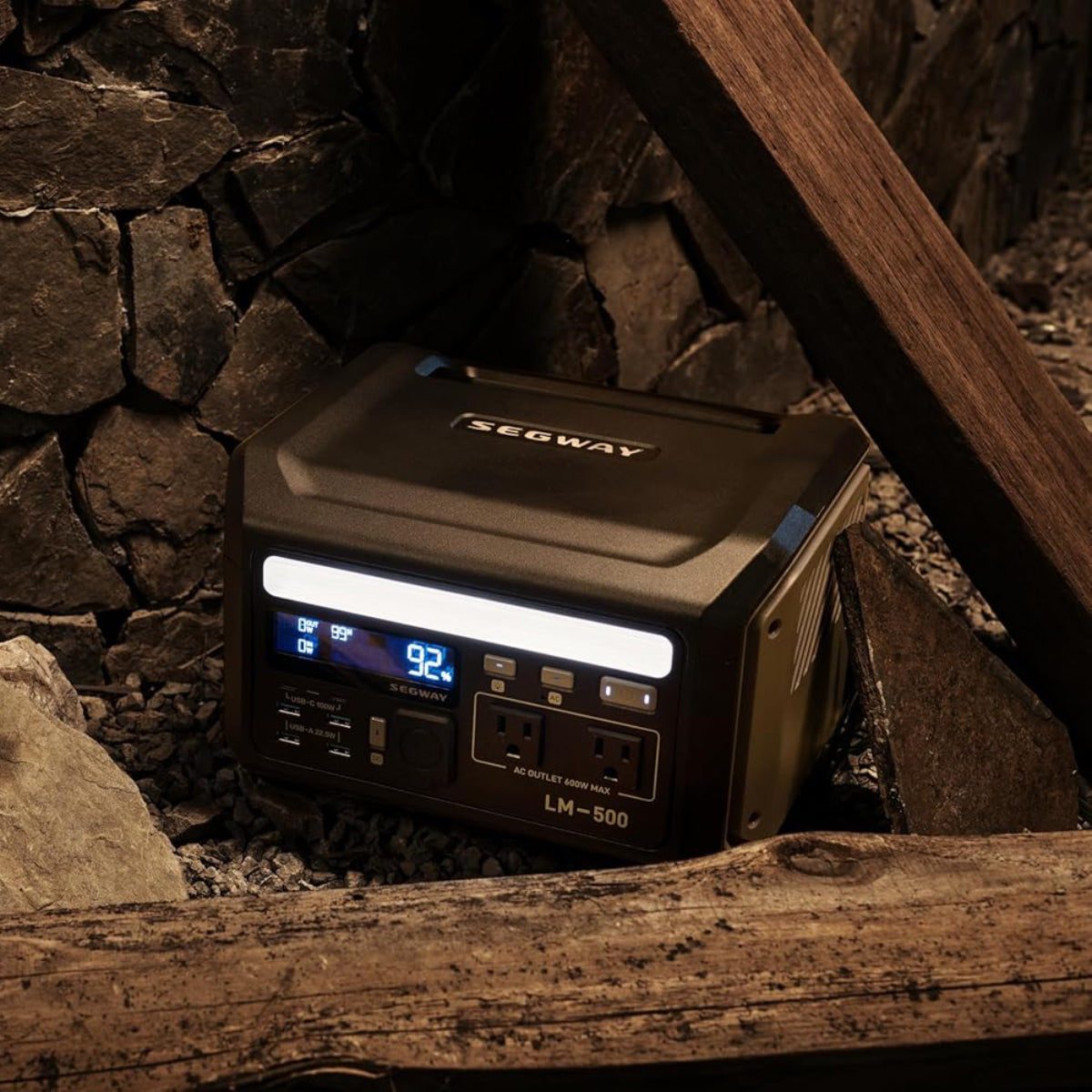 Segway Lumina 500 Portable Power Station - Black