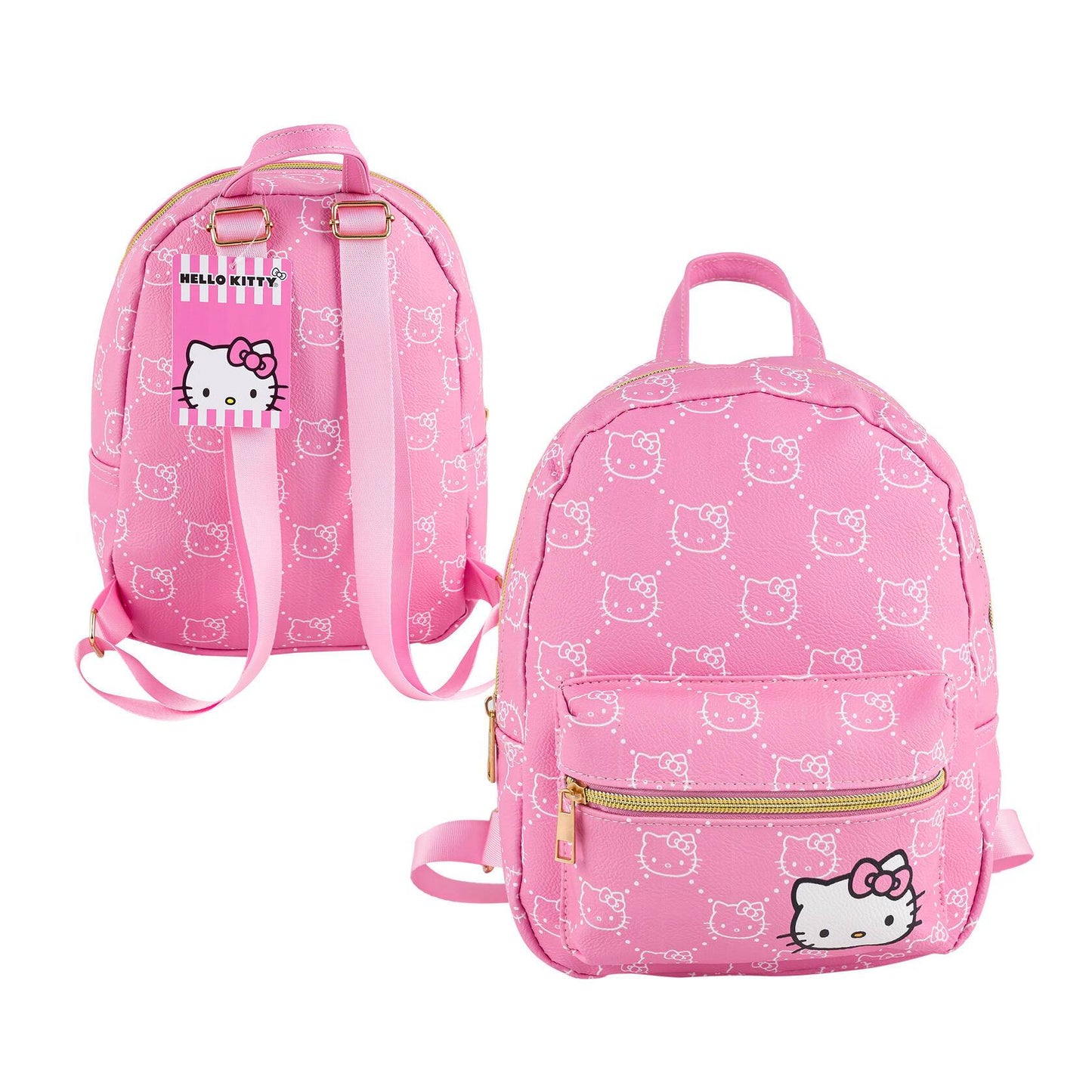 Hello Kitty 10" Mini Backpack with Adjustable Strap - Pink
