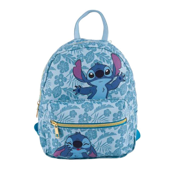 Disney 10" Stitch Mini Backpack with Adjustable Strap - Blue