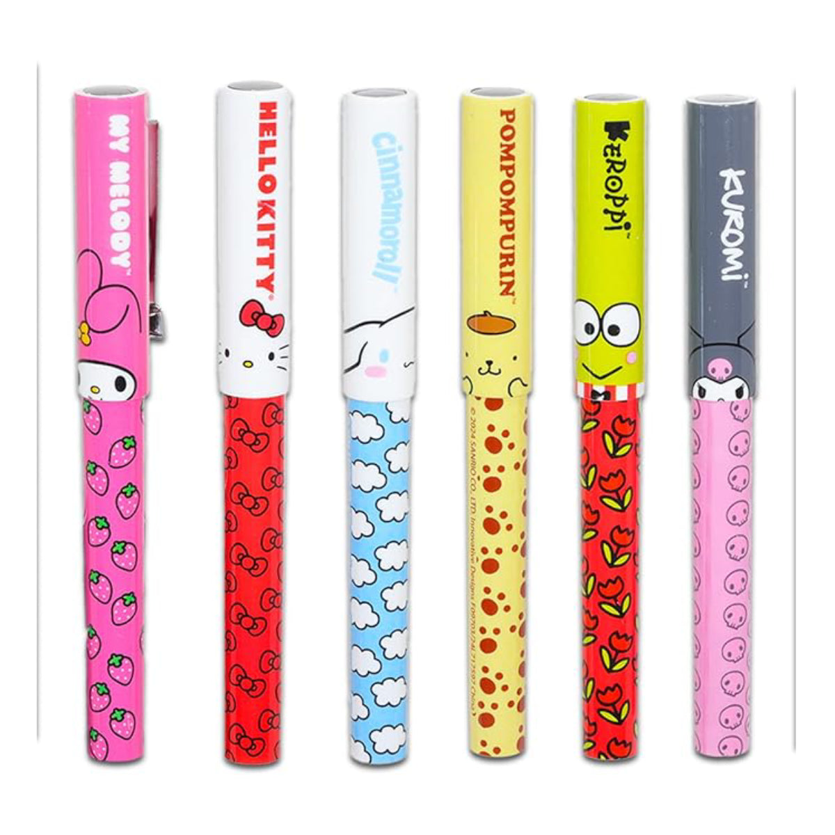 Hello Kitty and Friends 0.9mm Pen Set (6 Pieces)