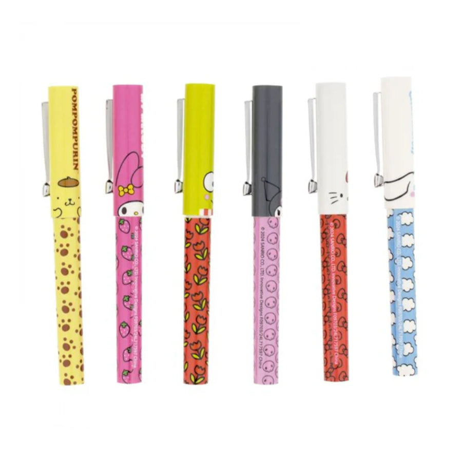 Hello Kitty and Friends 0.9mm Pen Set (6 Pieces)