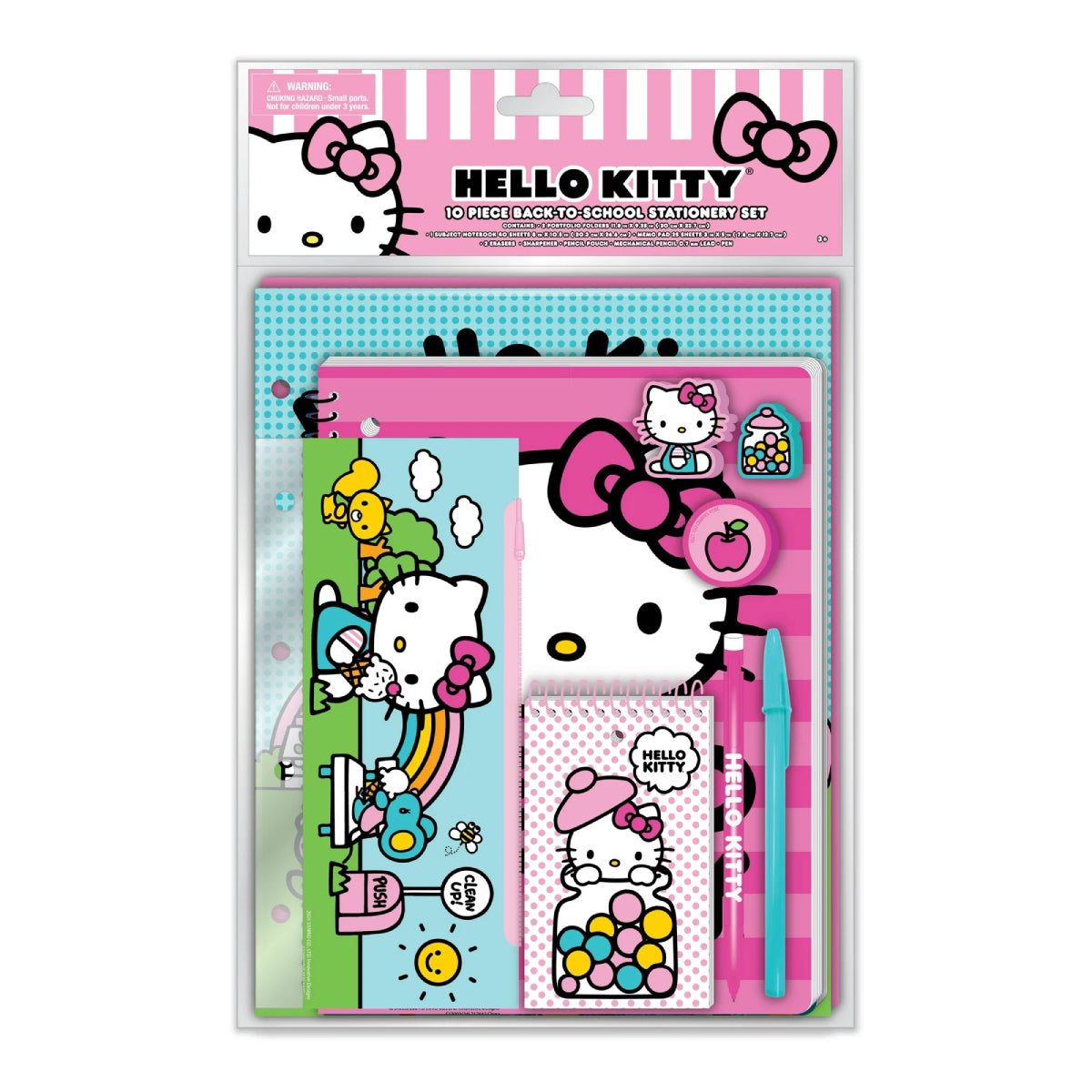 Hello Kitty Back to School Stationery Set (10-Piece)