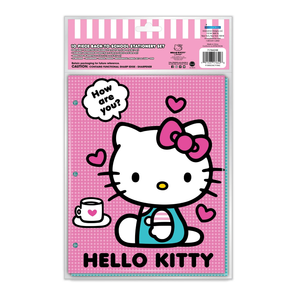 Hello Kitty Back to School Stationery Set (10-Piece)
